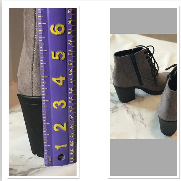 Soda(Nevitt) vegan suede chunky heels ankle boots (NWOT) - Picture 2 of 6